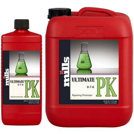 Mills Ultimate PK nutrient bottles – ripening promoter for late-stage plant development and flower density