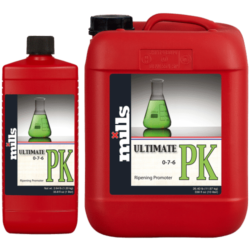 Mills Ultimate PK nutrient bottles – ripening promoter for late-stage plant development and flower density