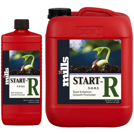 Mills Start-R nutrient bottles – root enhancer and early growth promoter for strong plant development