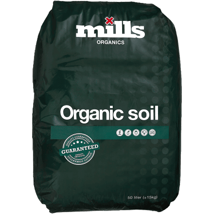 Mills Organic Soil – OMRI listed, vegan-certified growing medium for organic cultivation