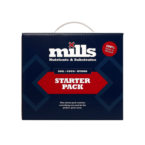 Mills Nutrients Starter Pack box – all-in-one solution for soil, coco, and hydro growers